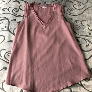 Tank Top, Lightly Worn Size M. Color Light Purple